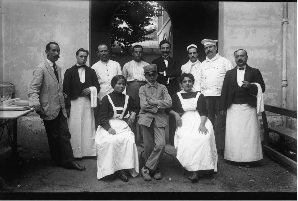 Personal del restaurant Villa Engracia 1910